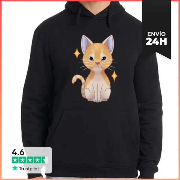 Sudadera Unisex Con Capucha Devon Rex LaTostadora