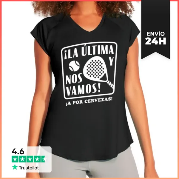 Camiseta Deportiva Mujer La Última Y Nos Vamos... LaTostadora