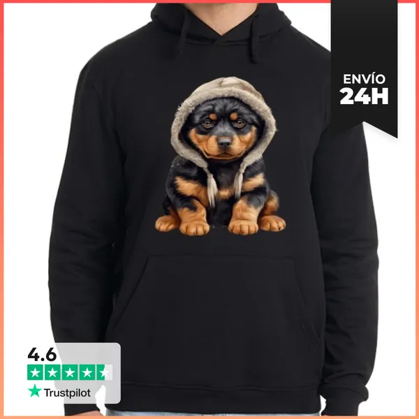 Sudadera Unisex Con Capucha Perro Mascota Animal Entrenamiento