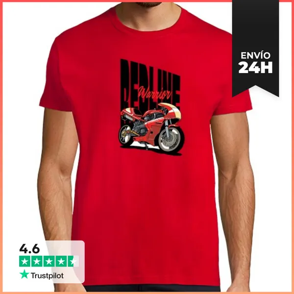 Camiseta Hombre Clásica Redline Warrior LaTostadora