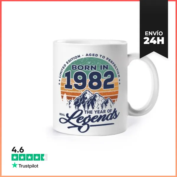 Taza Las Leyendas Reales Nacen En 1982 LaTostadora