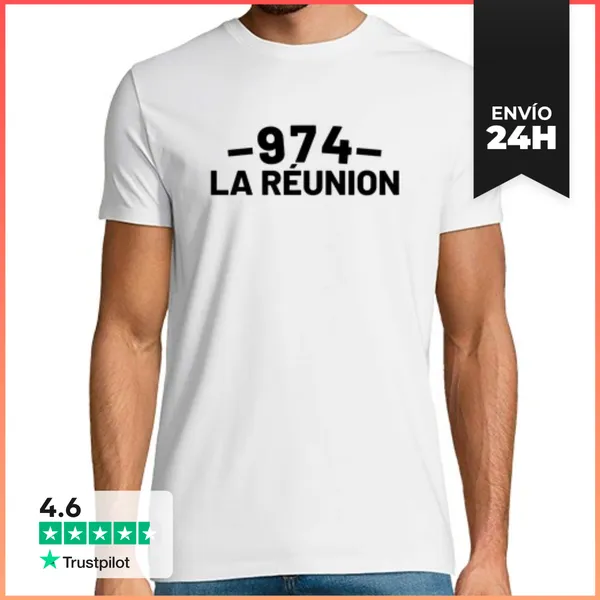 Camiseta Hombre Clásica 974 La Reunión LaTostadora
