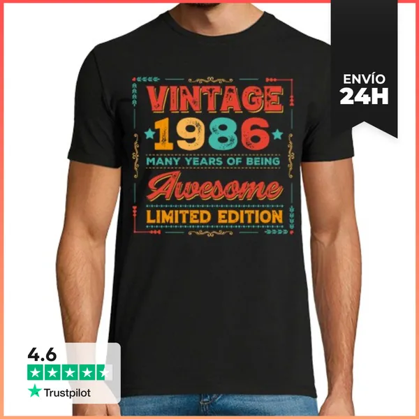 Camiseta Hombre Clásica 40 Aniversario 1986 LaTostadora