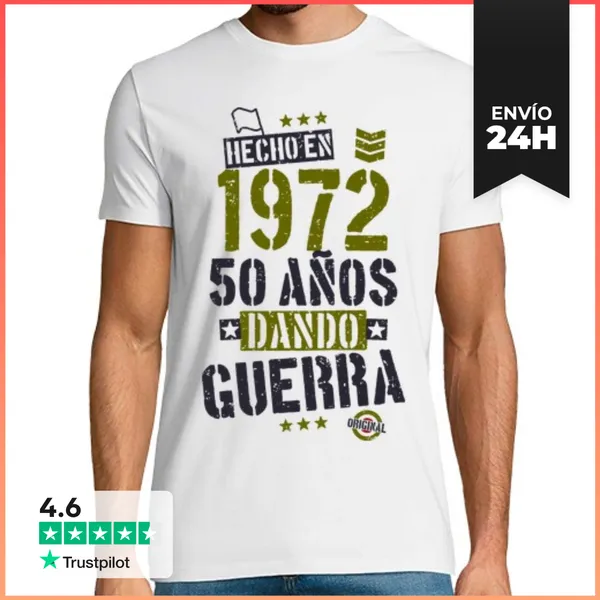 Camiseta Hombre Clásica 1972. 50 Años Dando Guerra LaTostadora