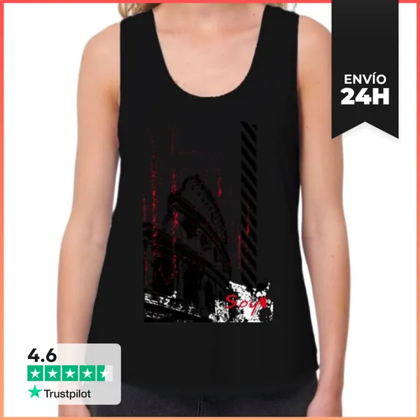 Camiseta Mujer Sin Mangas, Loose Fit 150 LaTostadora