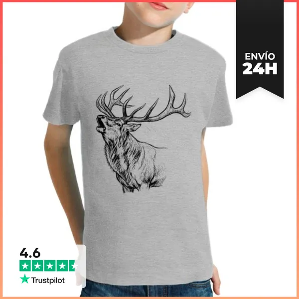 Camiseta Clásica Para Niños Ciervo LaTostadora