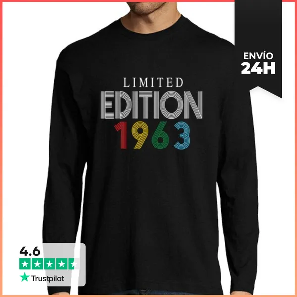 Camiseta Hombre Manga Larga Edición Limitada 1963 LaTostadora