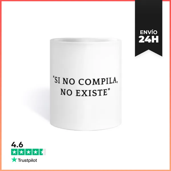 Taza Si No Compila, No Existe LaTostadora