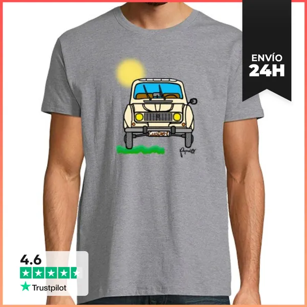 Camiseta Hombre Clásica RENAULT 4 LATAS LaTostadora