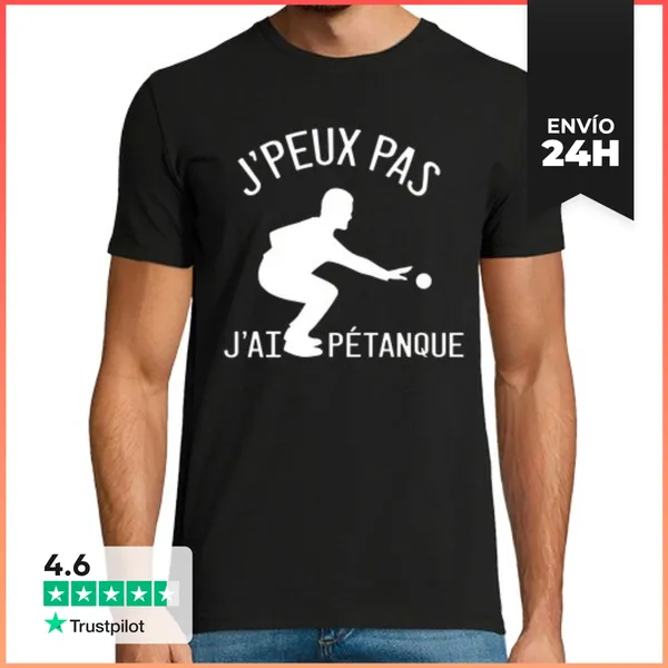Camiseta Hombre Clásica Idea De Regalo De Deporte De Petanca Hu