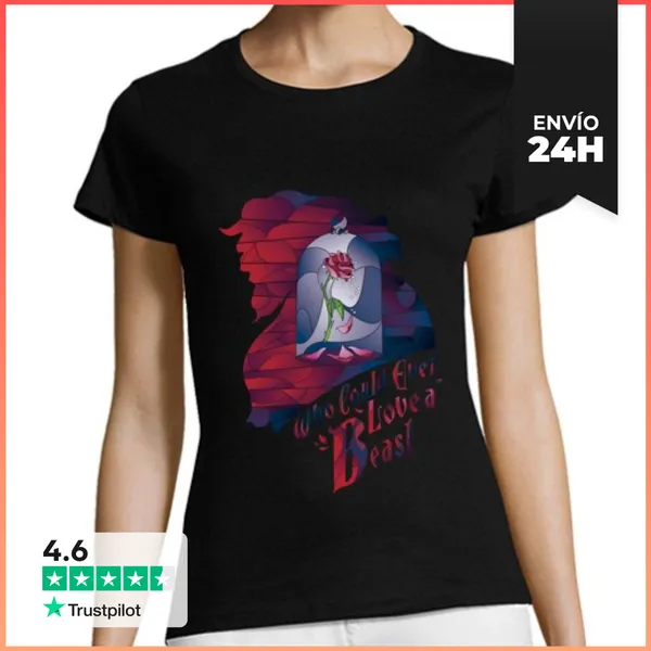 Camiseta Mujer Clásica Who Could Ever Love A Beast. LaTostadora