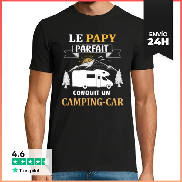 Camiseta Hombre Clásica Abuelo Campista - Abuelo Campista Día D
