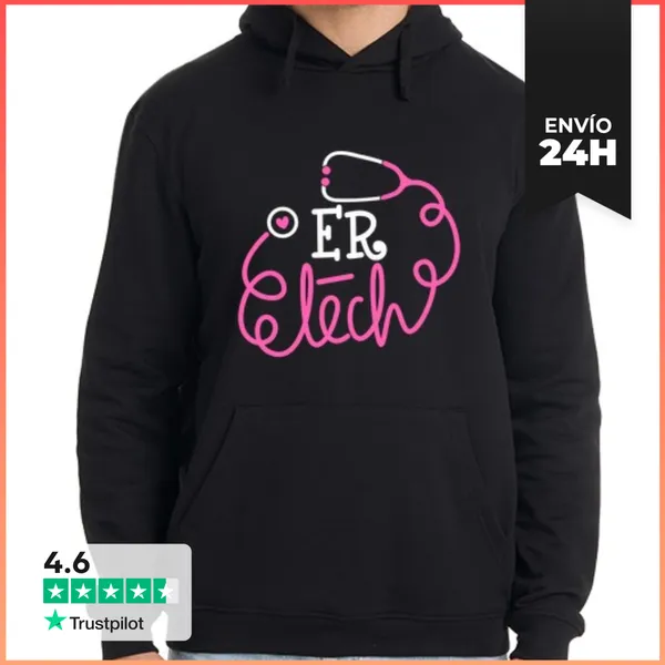 Sudadera Unisex Con Capucha Tecnólogos De Sala De Emergencias De