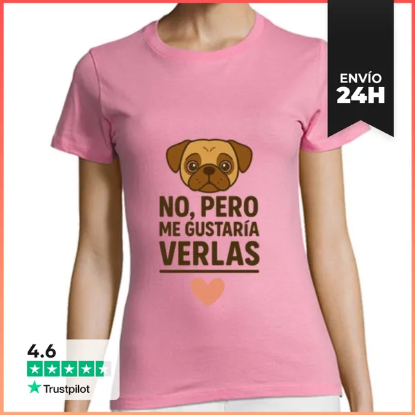 Camiseta Mujer Clásica Perro Mistetas LaTostadora