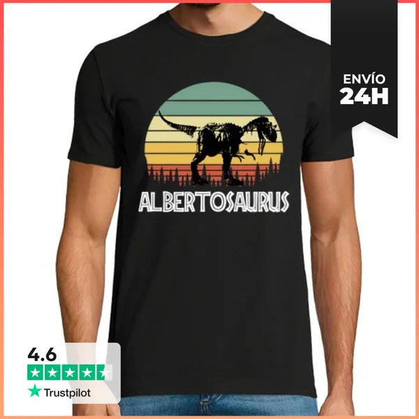 Camiseta Hombre Clásica Albertosaurus LaTostadora