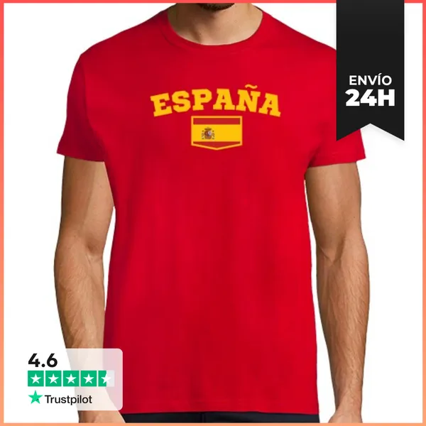Camiseta Hombre Clásica Camiseta España Personalizable Hombre