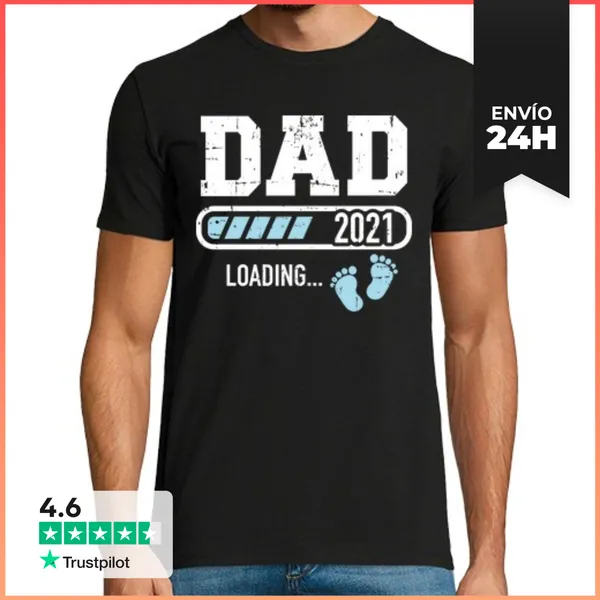 Camiseta Hombre Clásica Barra De Carga Papá 2021 LaTostadora