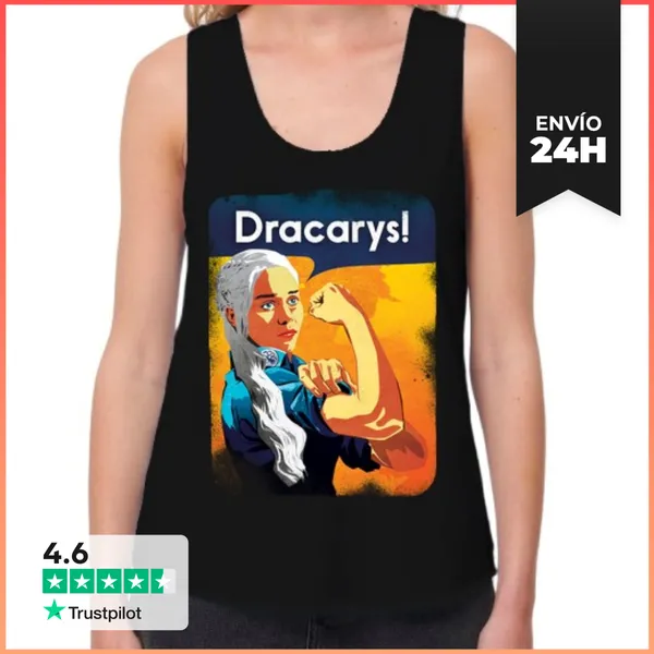 Camiseta Mujer Sin Mangas, Loose Fit Daenerys Can Do It 2