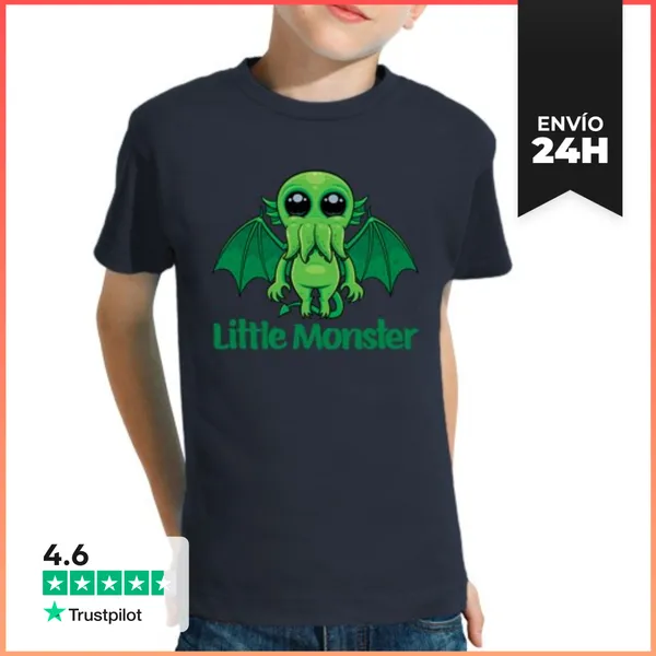 Camiseta Clásica Para Niños Lindo Monstruo Mítico Pequeño Cthulhu