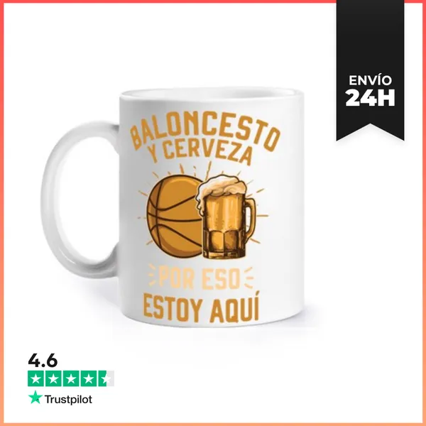Taza Cesta De Baloncesto Y Cerveza LaTostadora