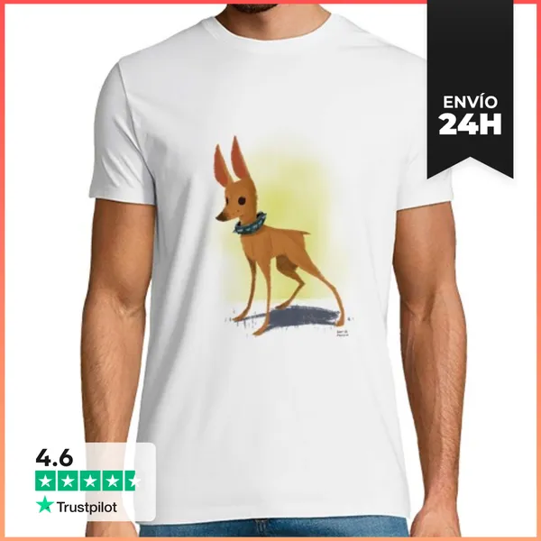 Camiseta Hombre Clásica Pinscher LaTostadora