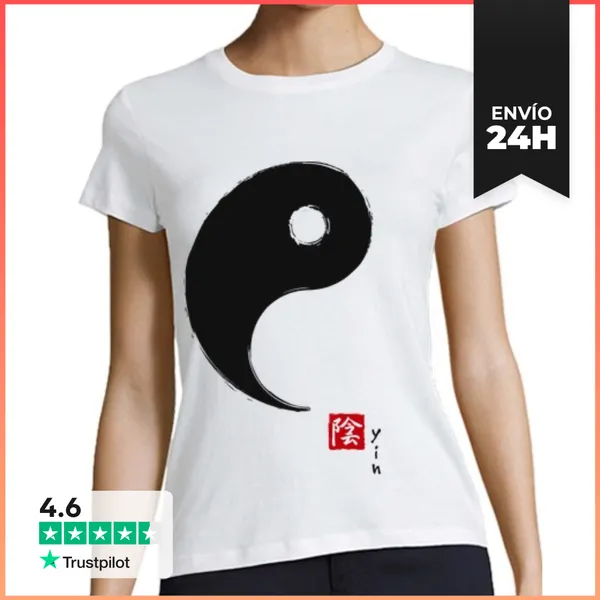 Camiseta Mujer Clásica YIN YANG Regalos Pareja LaTostadora