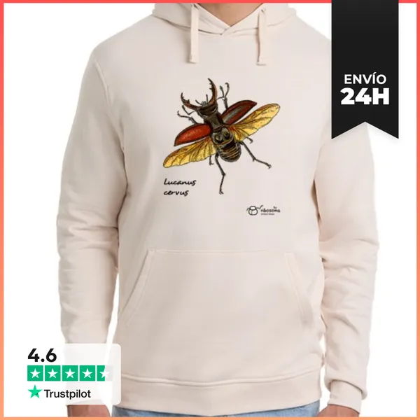 Sudadera Unisex Con Capucha Lucanus Cervus LaTostadora