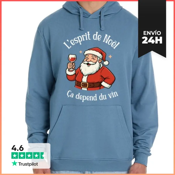 Sudadera Unisex Con Capucha El Espíritu De Navidad Depende Del