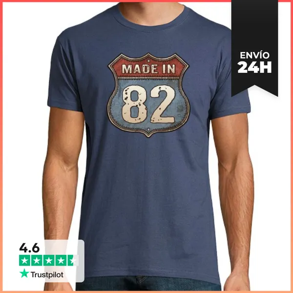 Camiseta Hombre Clásica Made In 82 LaTostadora