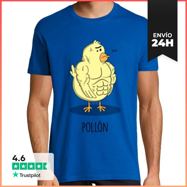 Camiseta Hombre Clásica Pollón LaTostadora