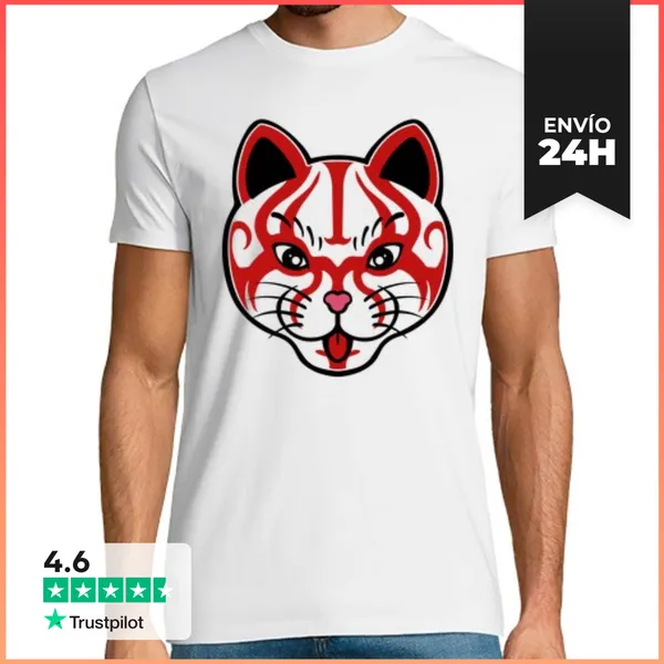 Camiseta Hombre Clásica Cat-buki LaTostadora