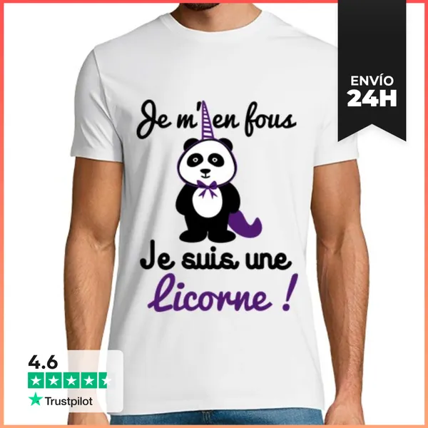 Camiseta Hombre Clásica No Me Importa Soy Un Unicornio