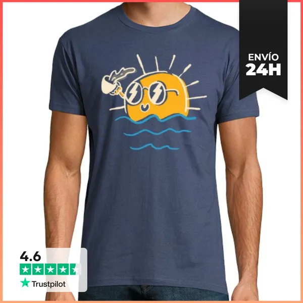 Camiseta Hombre Clásica Mañana Y Café LaTostadora
