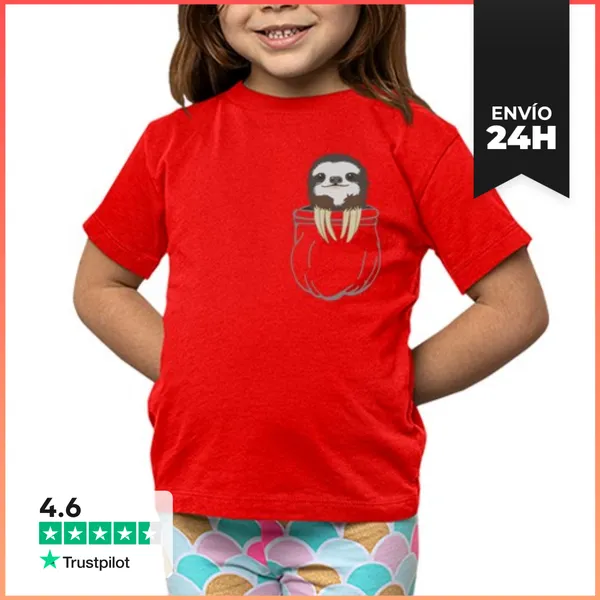 Camiseta Clásica Para Niños Perezoso LaTostadora