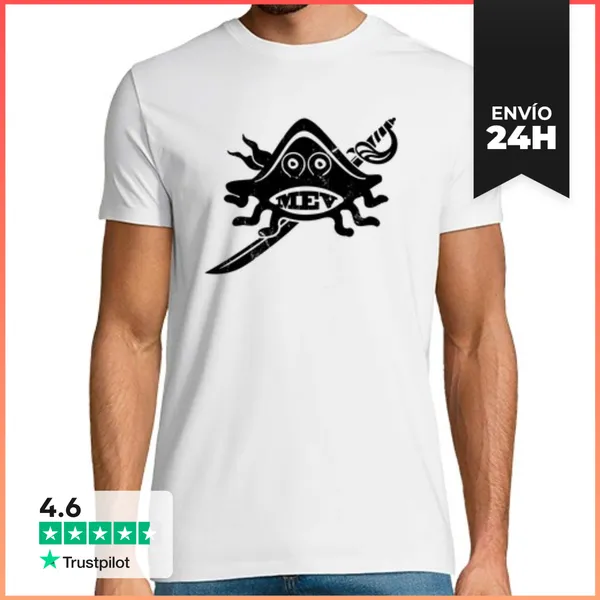 Camiseta Hombre Clásica Monesvol Pirata LaTostadora