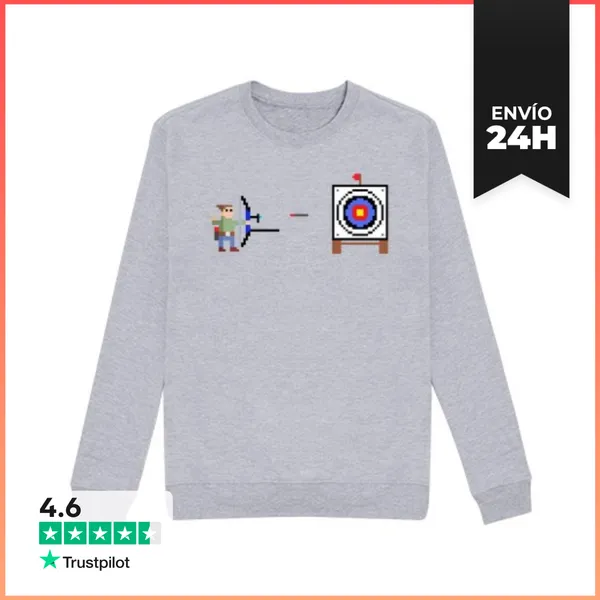 Sudadera Unisex Archery Retro Arcade 3 LaTostadora