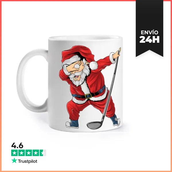 Taza Golf Santa Claus Dabbing LaTostadora