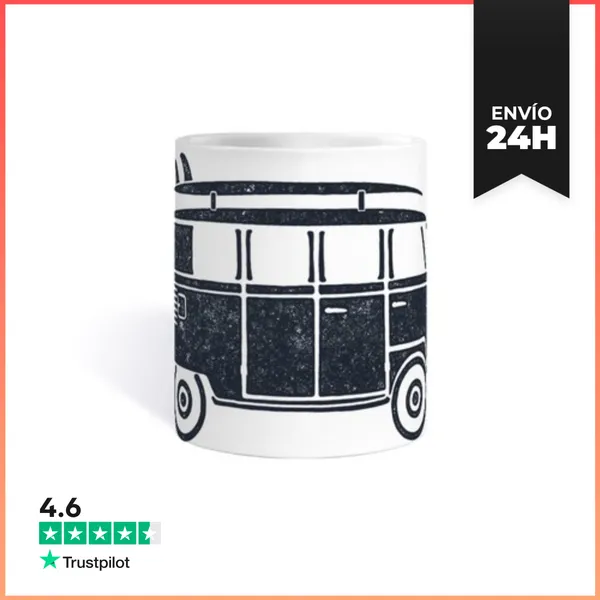 Taza Retro Surf Van Ink LaTostadora
