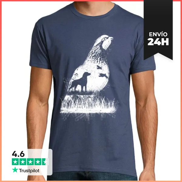 Camiseta Hombre Clásica Perdiz Muestra LaTostadora