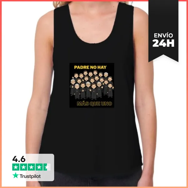 Camiseta Mujer Sin Mangas, Loose Fit Padre1 LaTostadora
