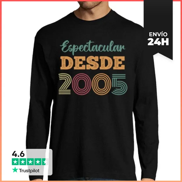 Camiseta Hombre Manga Larga ESPECTACULAR DESDE 2005 LaTostadora