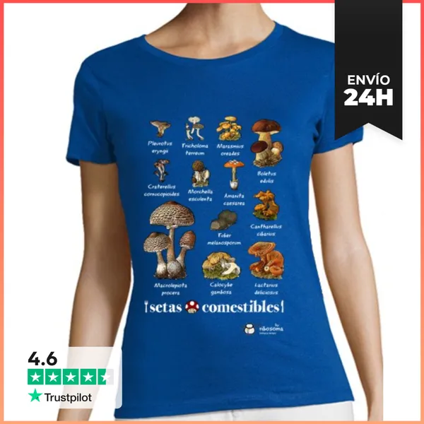 Camiseta Mujer Clásica Setas Comestibles LaTostadora