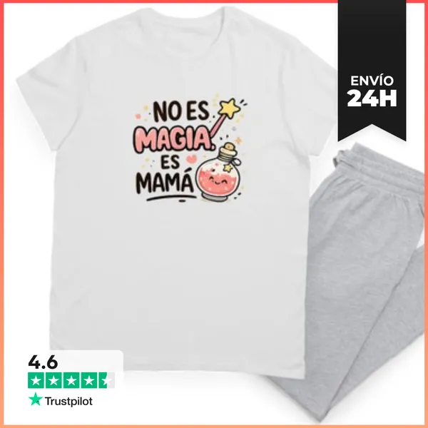 Pijama RGALOS DIA DE LA MADRE CONJUNTO MUJER No Es Magia Es Mama