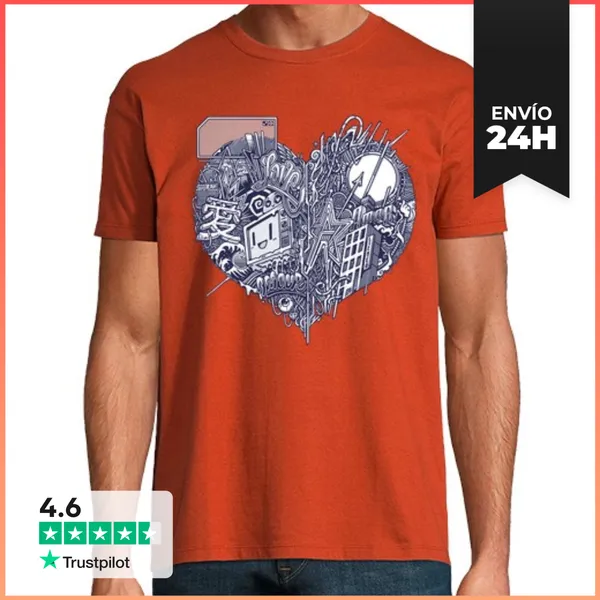 Camiseta Hombre Clásica I LOVE U LaTostadora