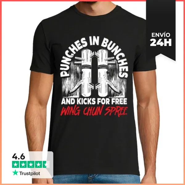 Camiseta Hombre Clásica Wing Chun Spree Artes Marciales Mixtas