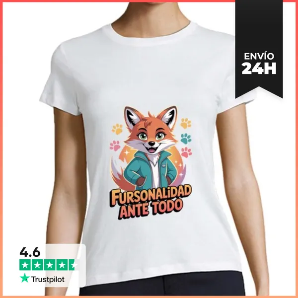 Camiseta Mujer Clásica Fursonalidad Ante Todo LaTostadora