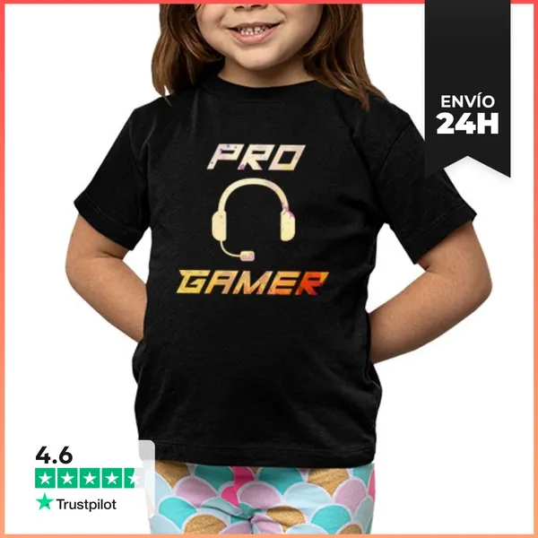 Camiseta Clásica Para Niños Regalo De Videojugador De Auriculares