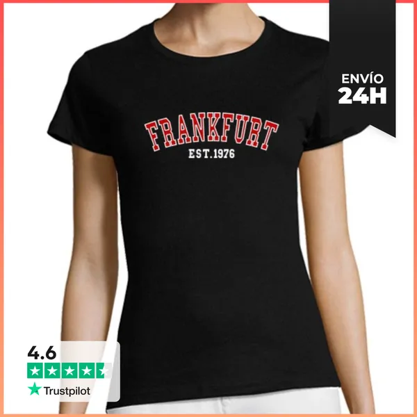 Camiseta Mujer Clásica Frankfurt Est 1976 LaTostadora