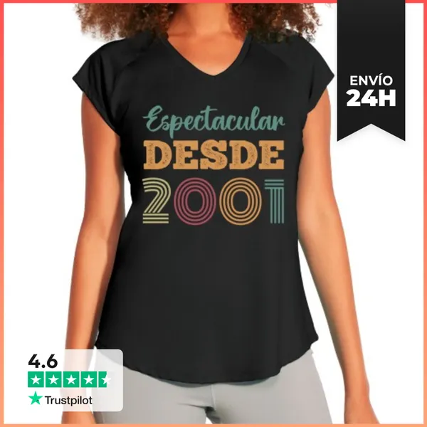 Camiseta Deportiva Mujer ESPECTACULAR DESDE 2001 LaTostadora