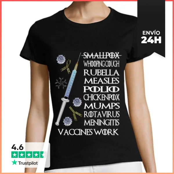 Camiseta Mujer Clásica Vaccines Work Oscura MMC LaTostadora